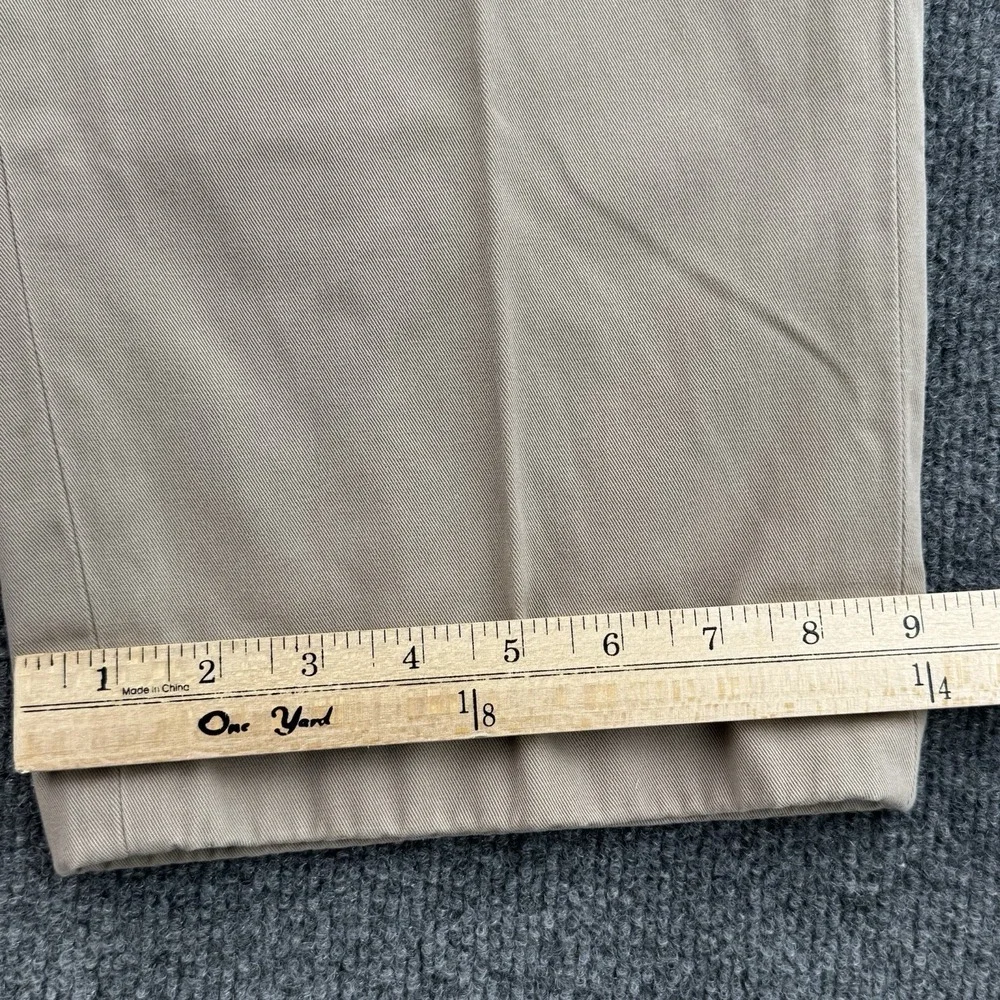 Polo Ralph Lauren Andrew Chino Pants Men's 38x32 Tall Tan Pleated Classic Cotton